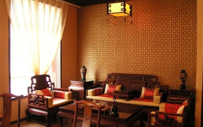 感谢山东王老板家中的红酸枝家具图片